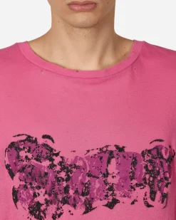 ERL T-Shirts^Printed Light Jersey Longsleeve T-Shirt Fuchsia