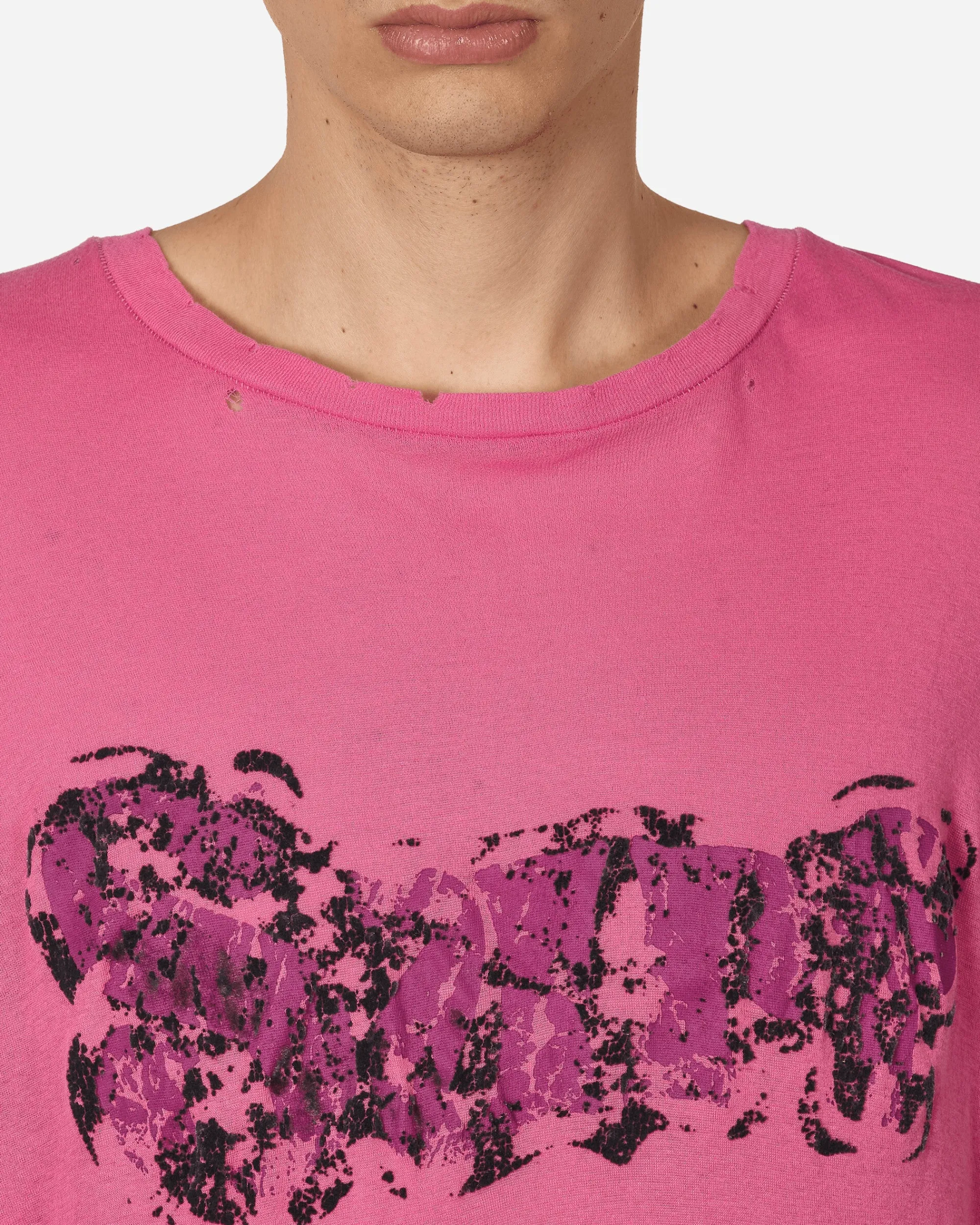 ERL T-Shirts^Printed Light Jersey Longsleeve T-Shirt Fuchsia