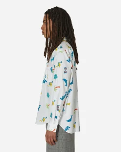 Comme Des Garçons Homme Plus Shirts^Printed Longsleeve Shirt White