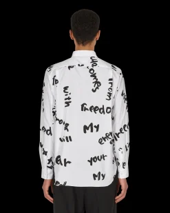 Comme Des Garçons Homme Plus Shirts^Printed Shirt White