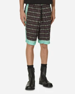 Dries Van Noten Shorts^Printed Viscose Shorts Brown
