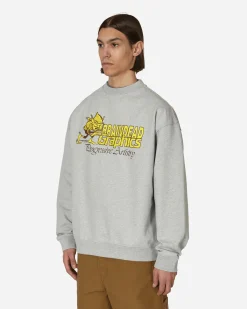 Brain Dead Sweatshirts^Progressive Artistry Crewneck Sweatshirt Heather Grey