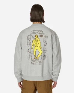 Brain Dead Sweatshirts^Progressive Artistry Crewneck Sweatshirt Heather Grey