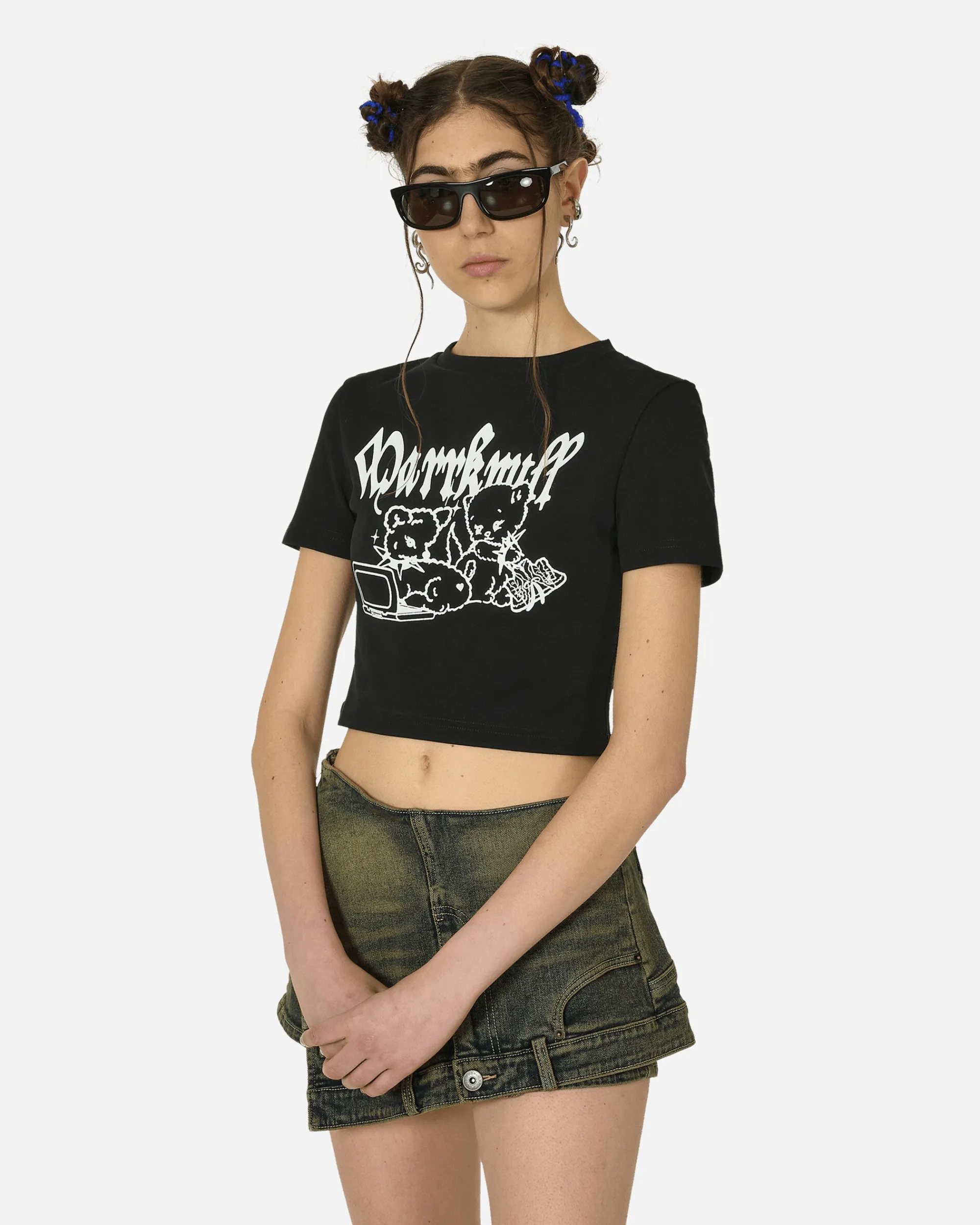 MARRKNULL T-Shirts^Punk Bear Slim-Fit T-Shirt Black