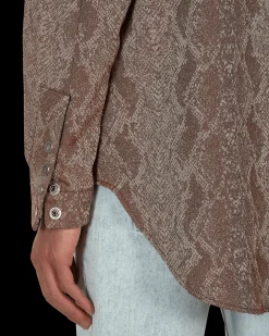 Acne Studios Shirts^Python Print Shirt Red