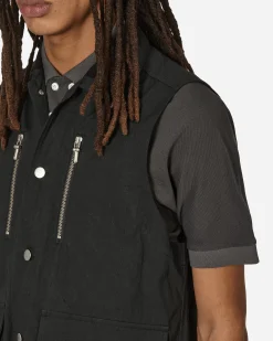 Phingerin Coats And Jackets^P-Zip Vest Black