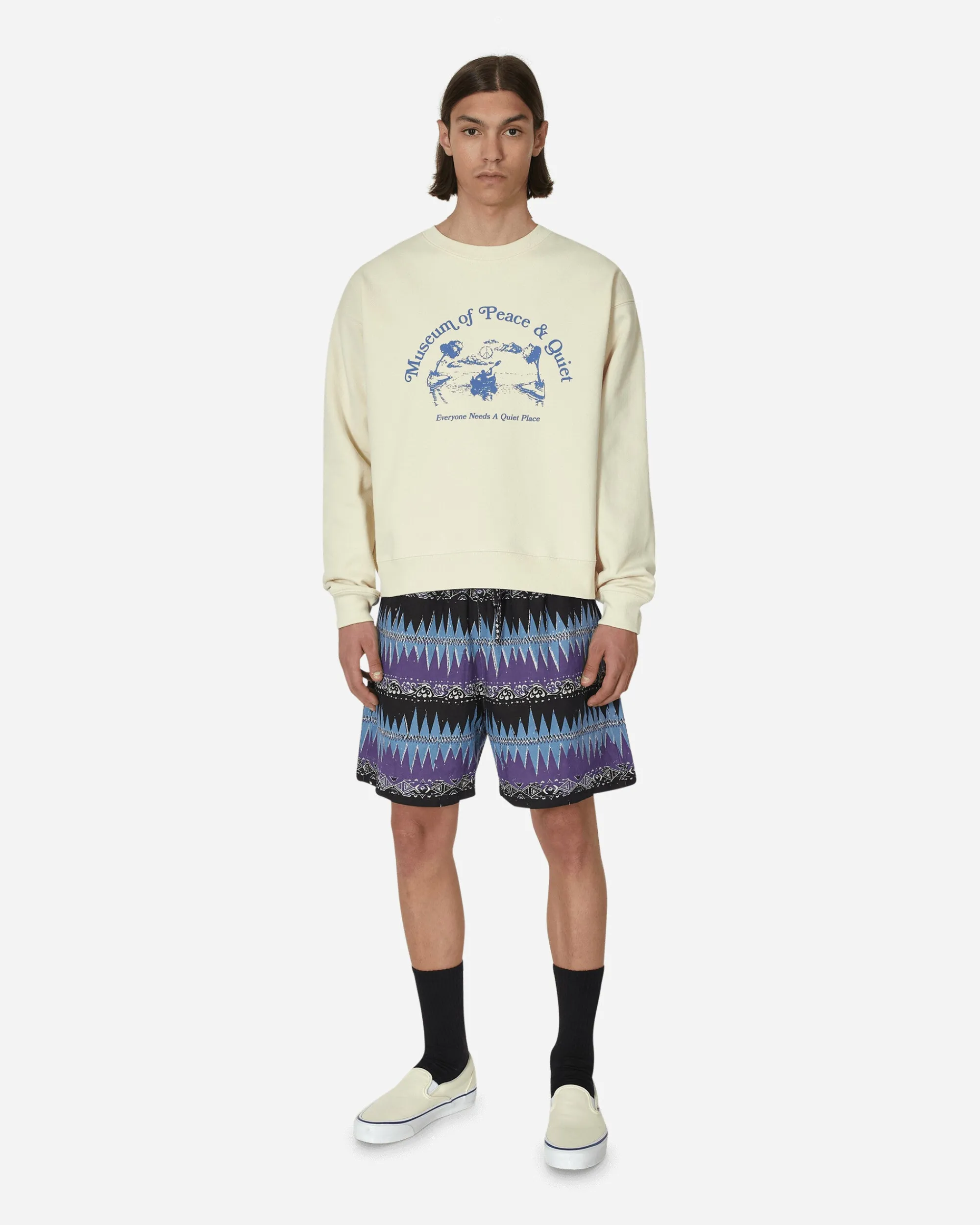 Museum of Peace & Quiet Sweatshirts^Quiet Place Crewneck Sweatshirt Bone