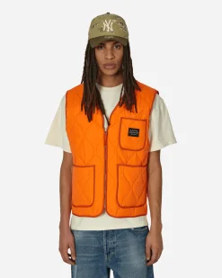 Awake NY Coats And Jackets^Quilted Nylon Shell Vest Orange