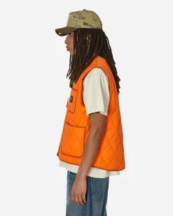 Awake NY Coats And Jackets^Quilted Nylon Shell Vest Orange