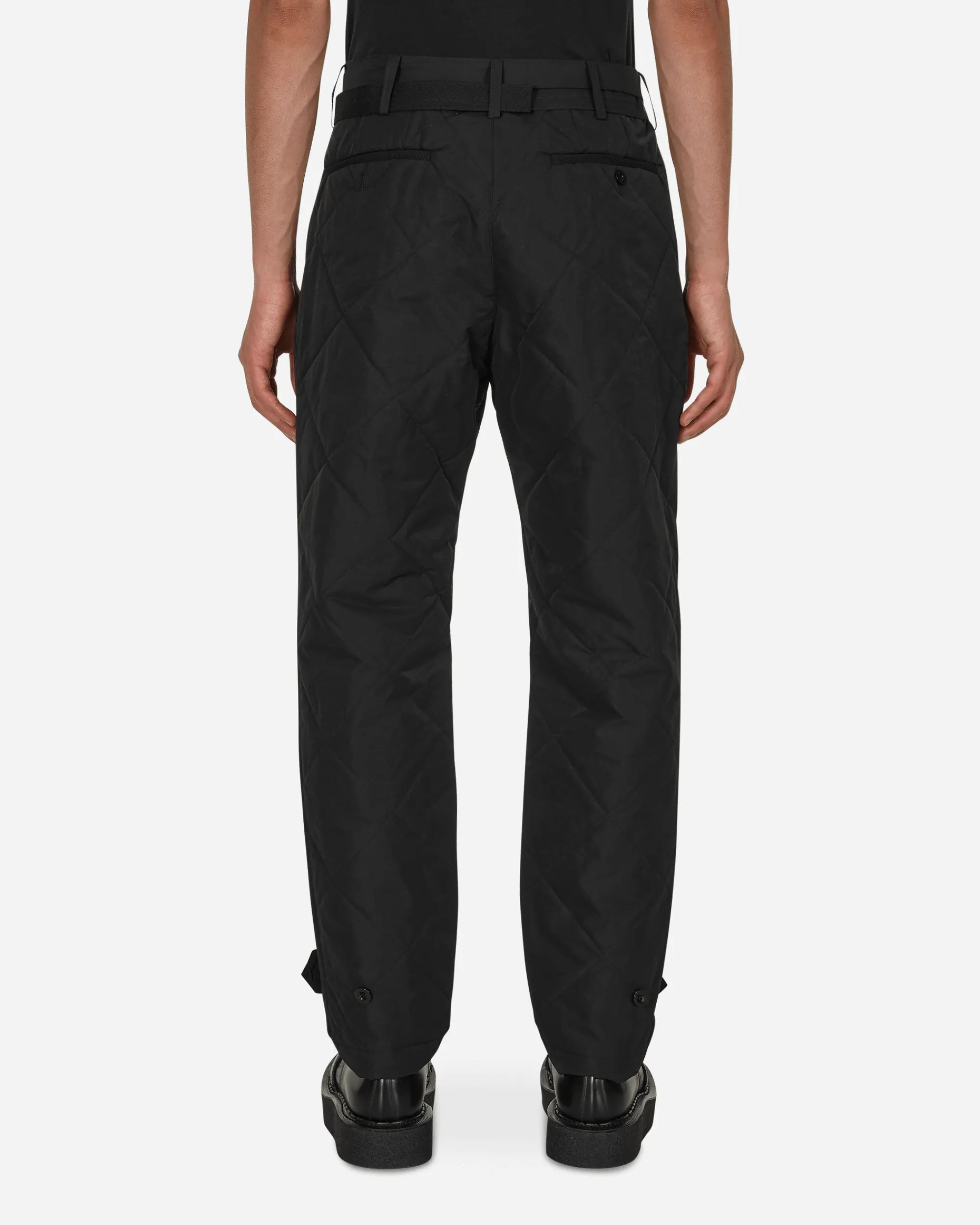 sacai Pants^Quilted Pants Black