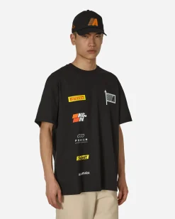 Automobili Amos T-Shirts^Racing Sponsors T-Shirt Black