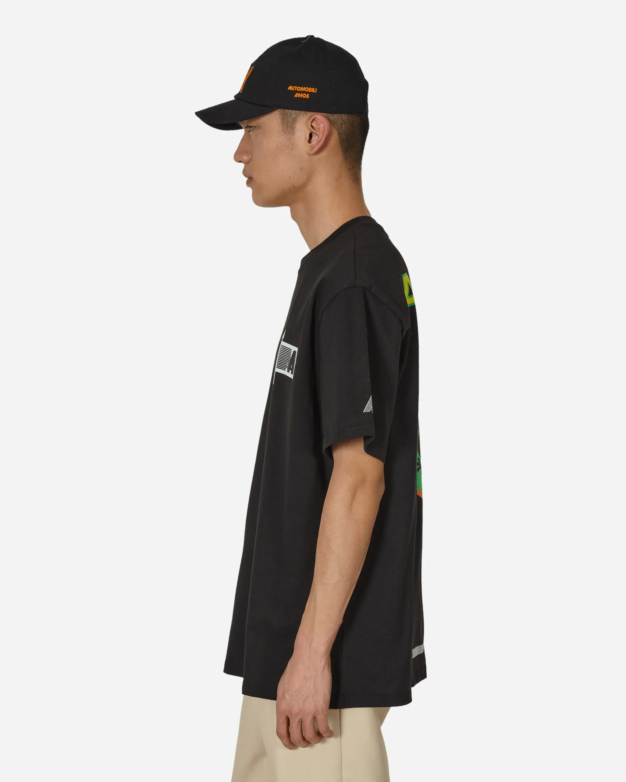 Automobili Amos T-Shirts^Racing Sponsors T-Shirt Black