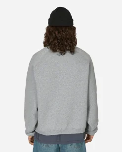 Stüssy Sweatshirts^Raglan Sleeve Crewneck Sweatshirt Grey Heather