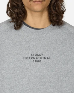 Stüssy Sweatshirts^Raglan Sleeve Crewneck Sweatshirt Grey Heather