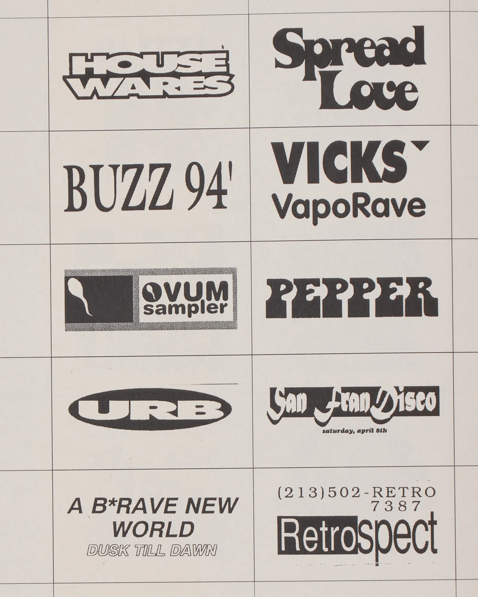 Sprint Magazines Magazines^Rave Logos Zine
