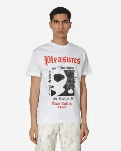 Pleasures T-Shirts^Reality T-Shirt White