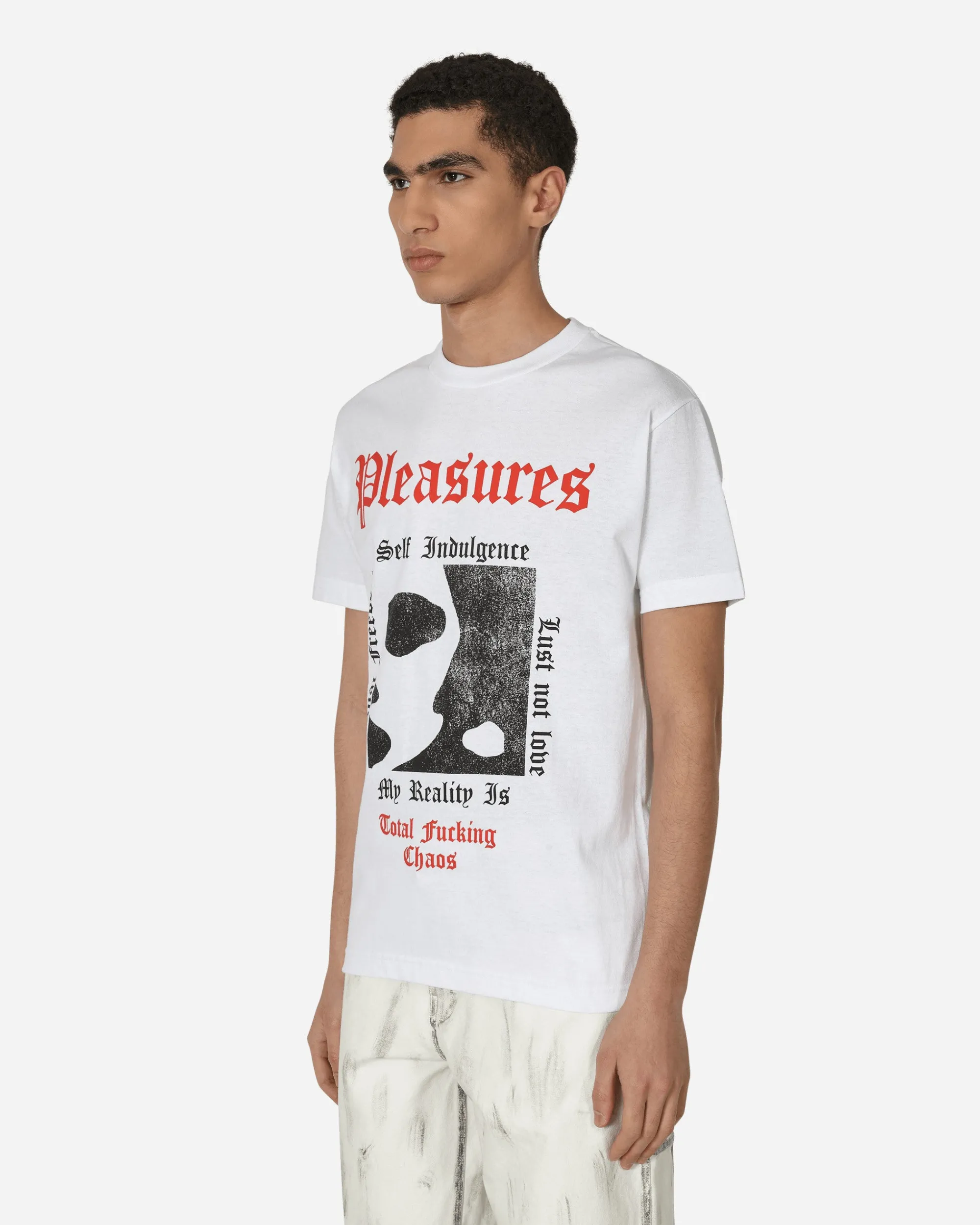 Pleasures T-Shirts^Reality T-Shirt White