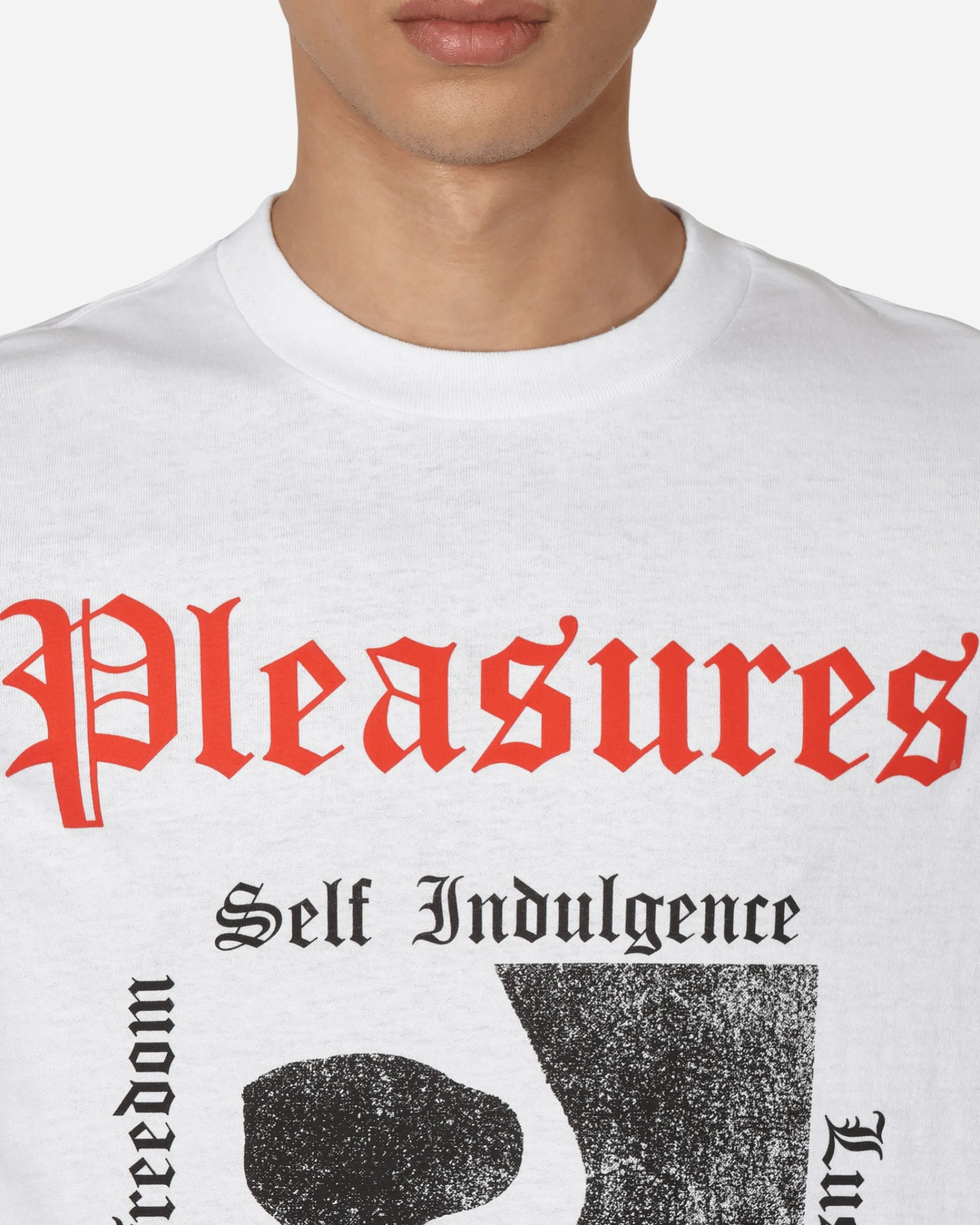 Pleasures T-Shirts^Reality T-Shirt White