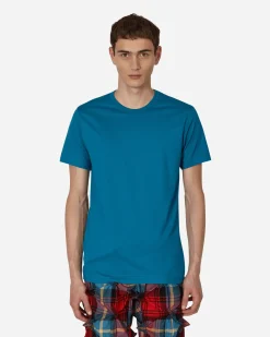 Comme Des Garçons Shirt T-Shirts^Rear Logo T-Shirt Blue