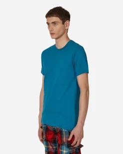 Comme Des Garçons Shirt T-Shirts^Rear Logo T-Shirt Blue