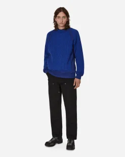 Undercoverism Knitwear^Rebuild Crewneck Sweater Blue