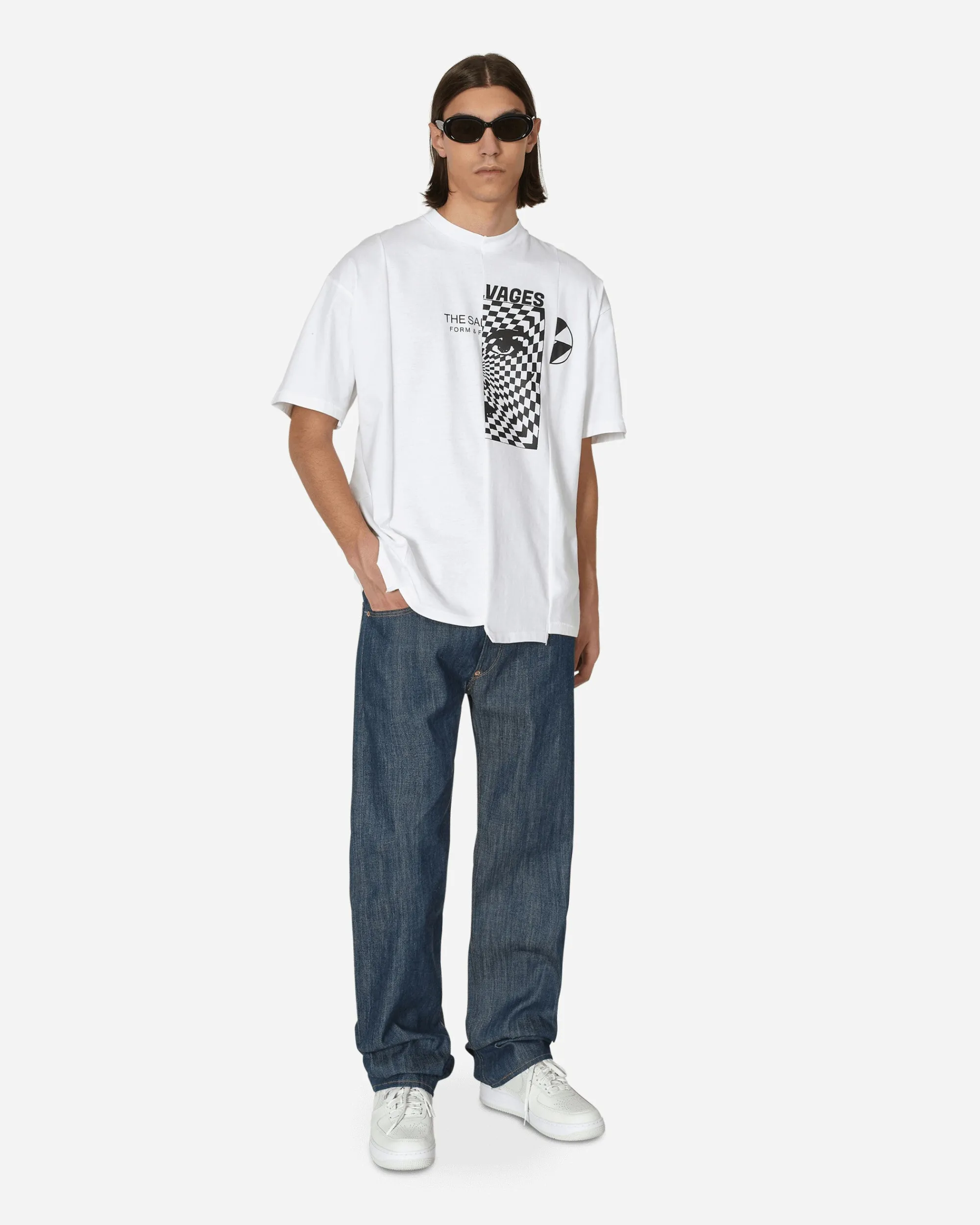 The Salvages T-Shirts^Reconstructed T-Shirt White