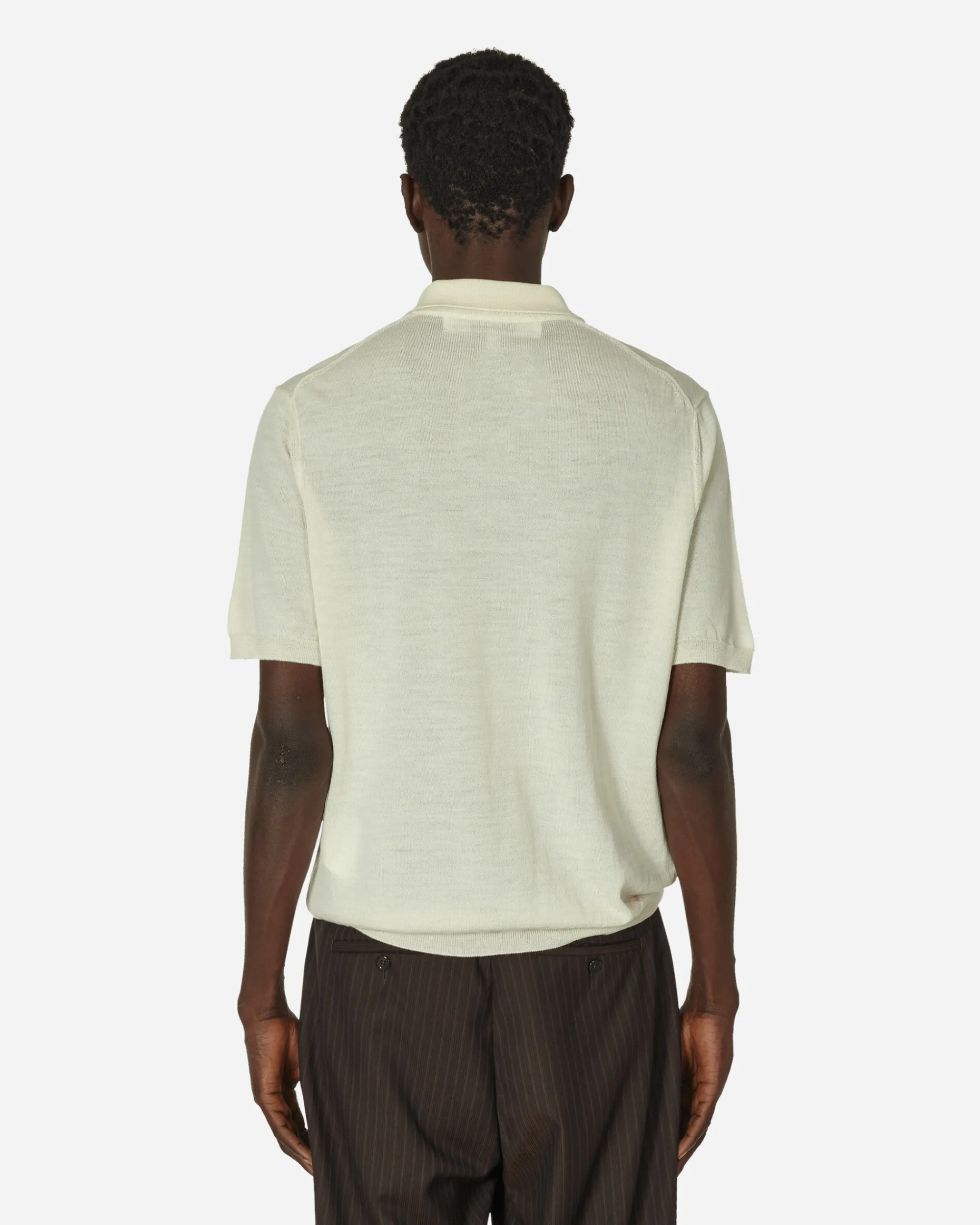 Comme Des Garçons Play Knitwear^Red Heart Polo Sweater Off White