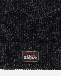 Stüssy Hats|Hats^Reflective Yarn Cuff Beanie Black