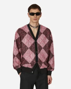 Pleasures Knitwear^Rev Cardigan Pink