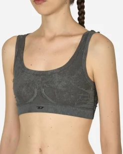 Diesel Underwear^Ribbed Bralette Grey