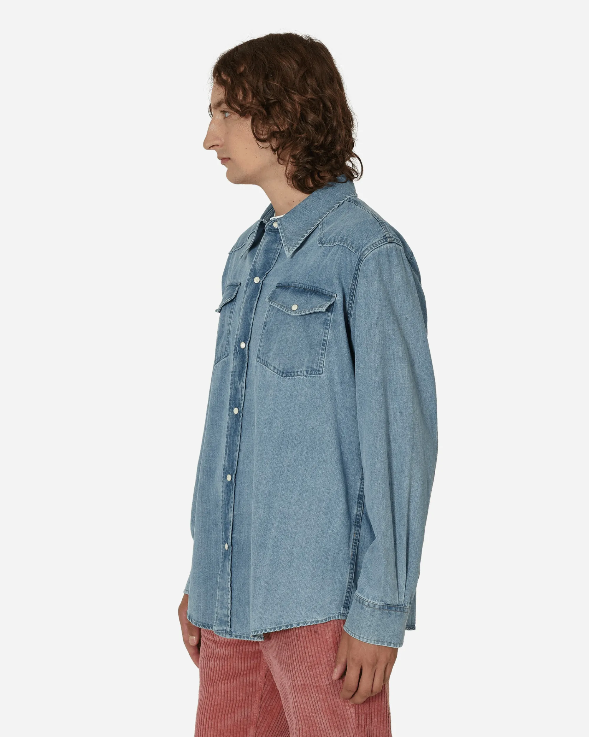 Our Legacy Shirts^Rider Wash Denim Frontier Shirt Blue