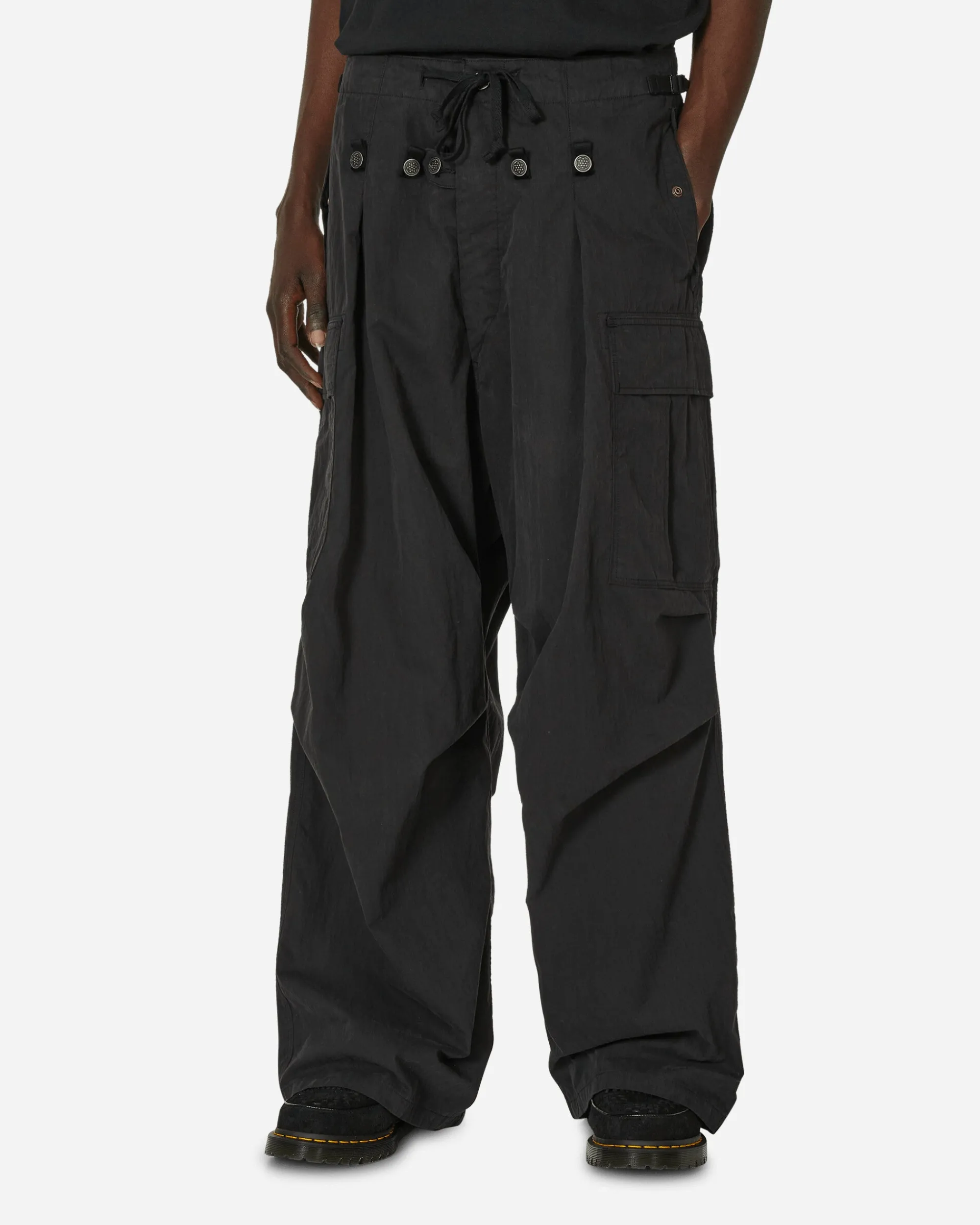 KAPITAL Pants^Rip Stop Jumbo Cargo Pants Black
