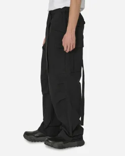 sacai Pants^Rip Stop Pants Black