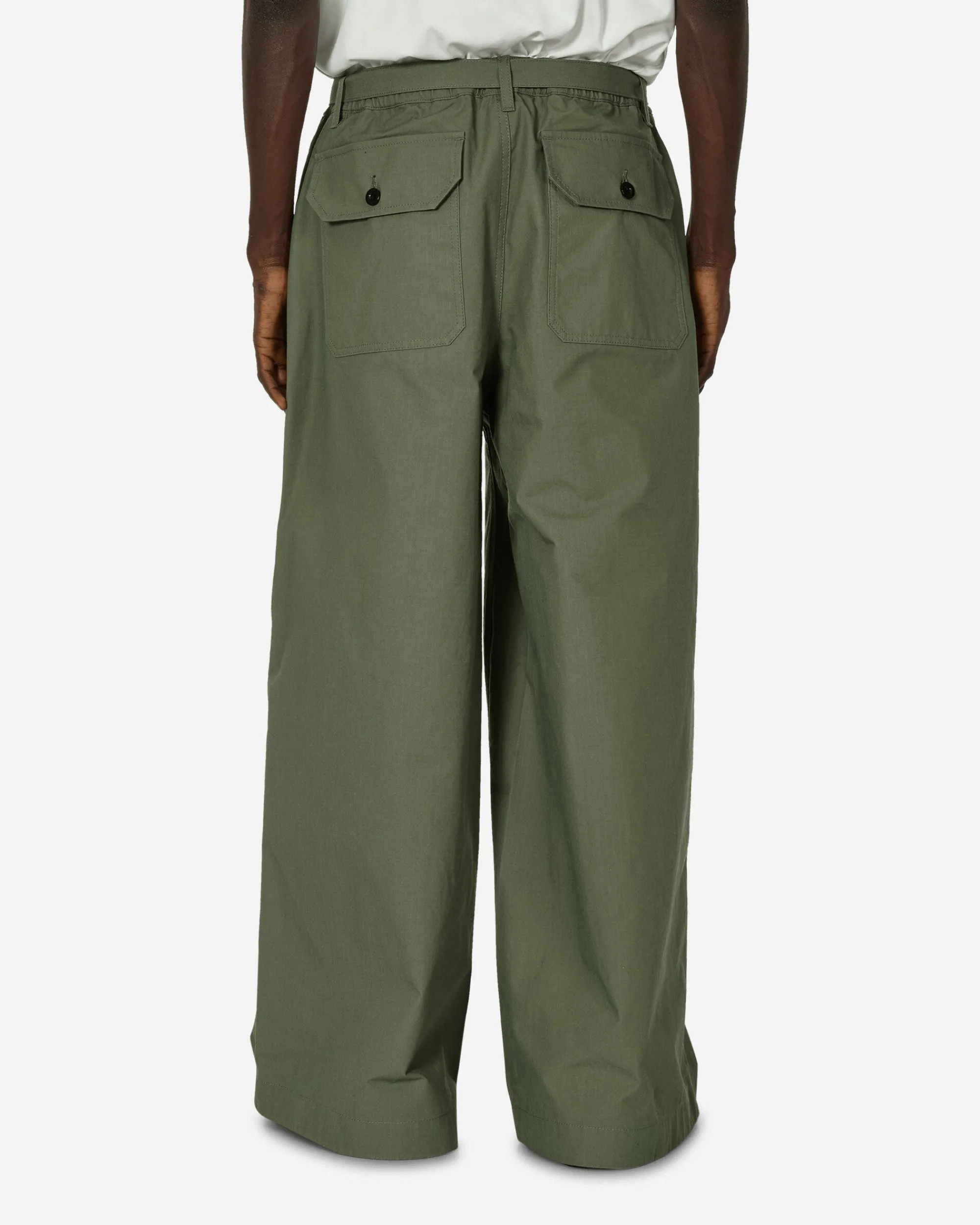 sacai Pants^Rip Stop Pants Khaki