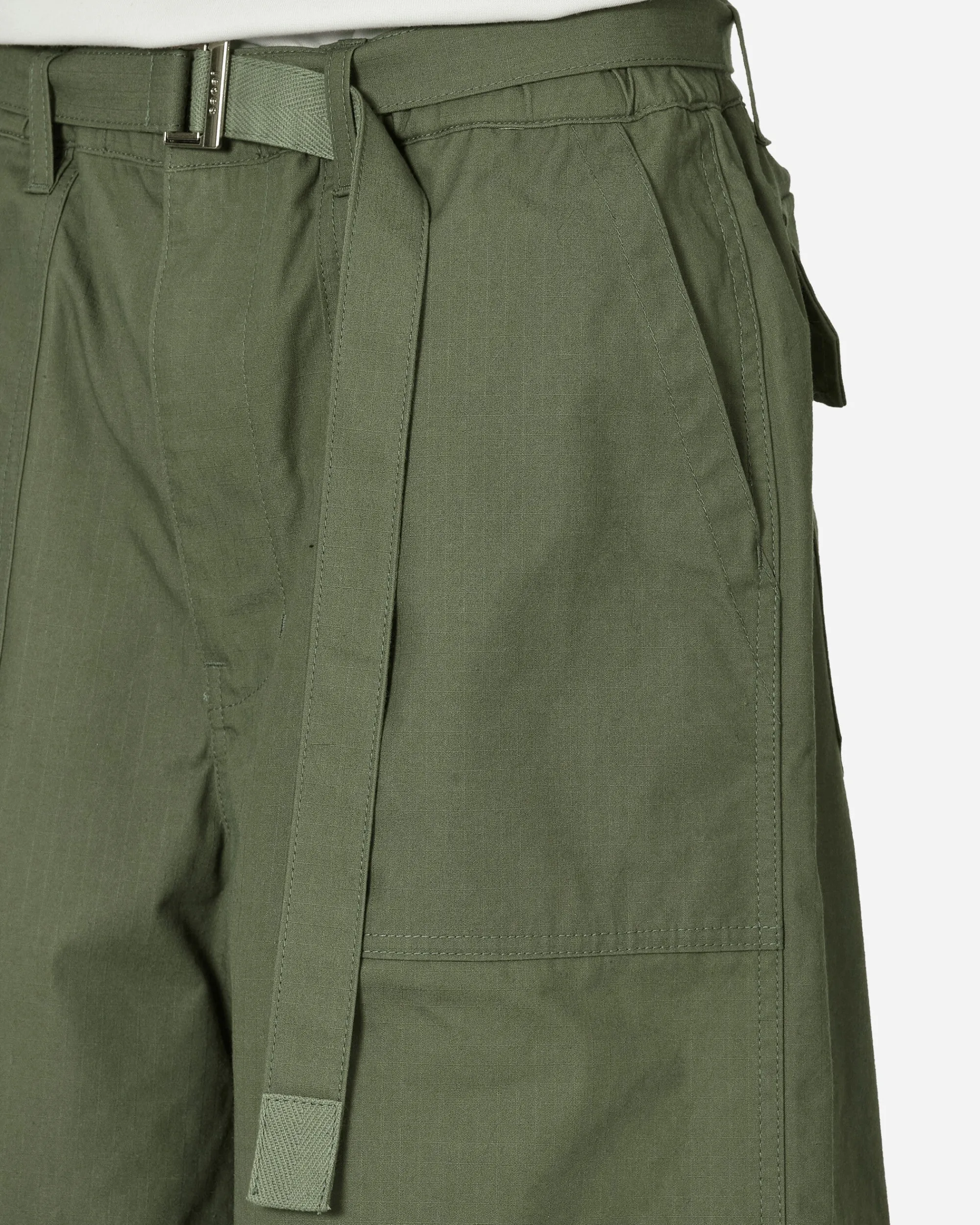 sacai Pants^Rip Stop Pants Khaki