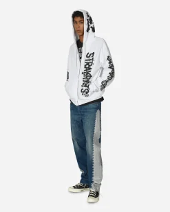 Stray Rats Sweatshirts^Roadkill Zip Up Hooded Sweatshirt White