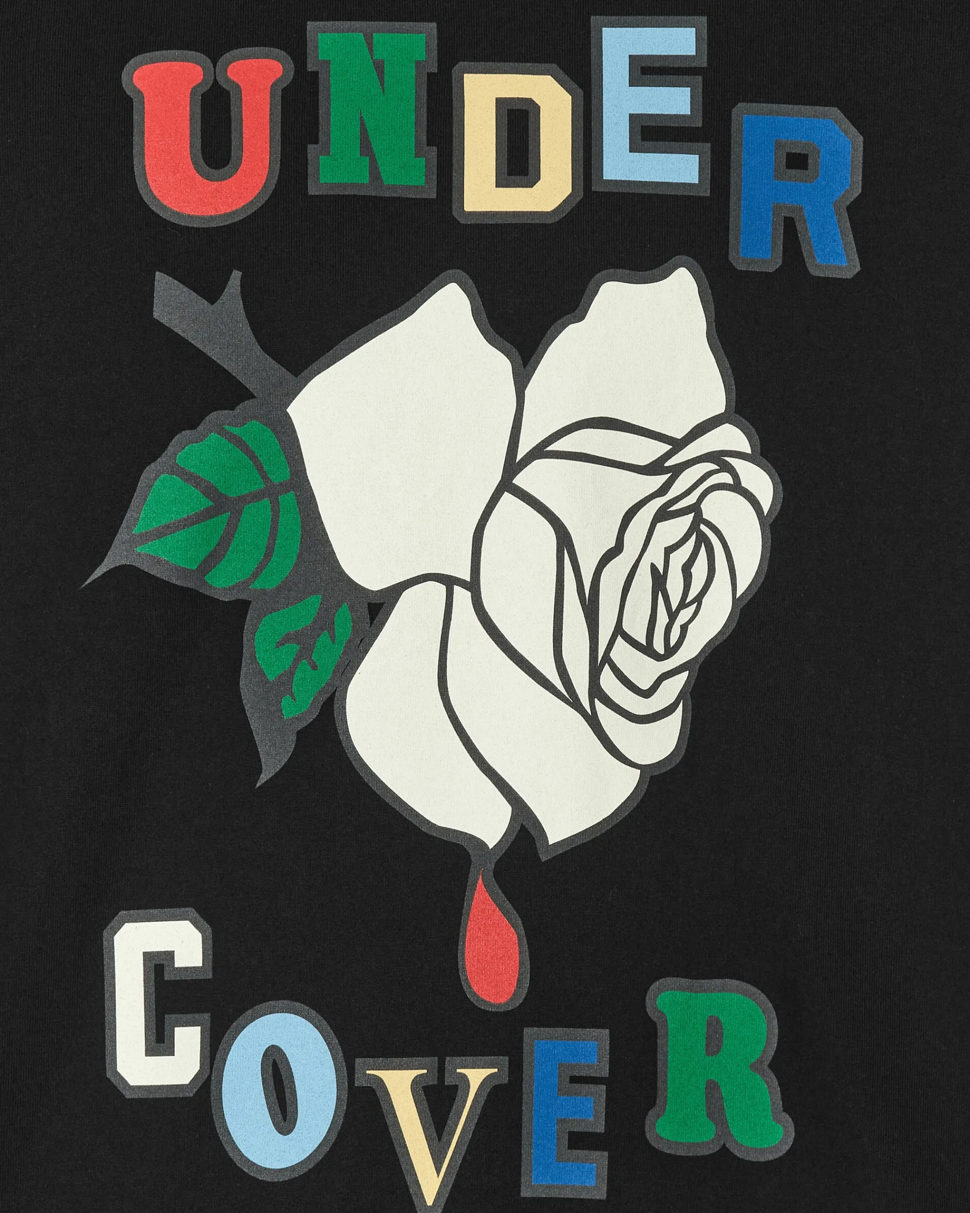 Undercover T-Shirts^Rose T-Shirt Black