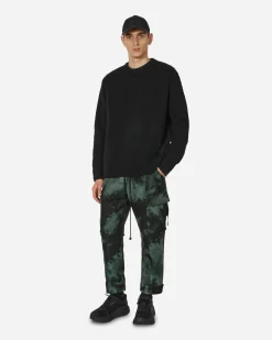 Song for the Mute Pants^Rounded Velvet Tabbed Cargo Pants Green
