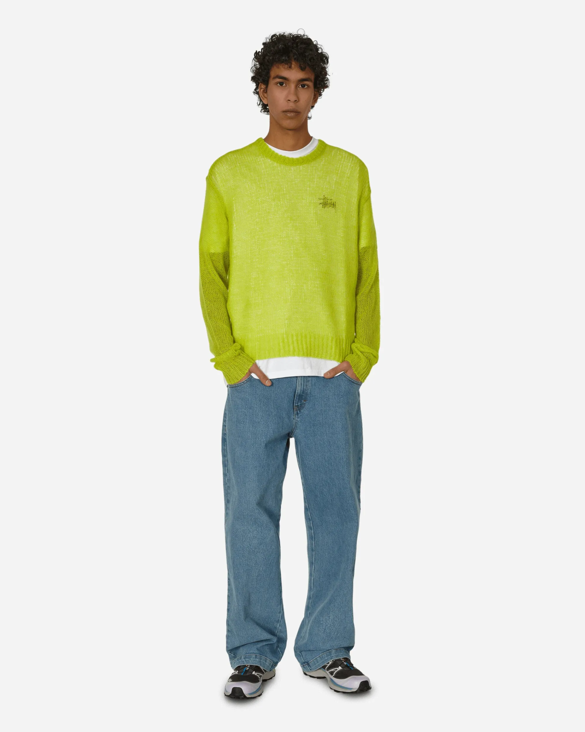 Stüssy Knitwear^S Loose Knit Sweater Lime