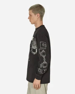 The Trilogy Tapes T-Shirts^Sad Longsleeve T-Shirt Black