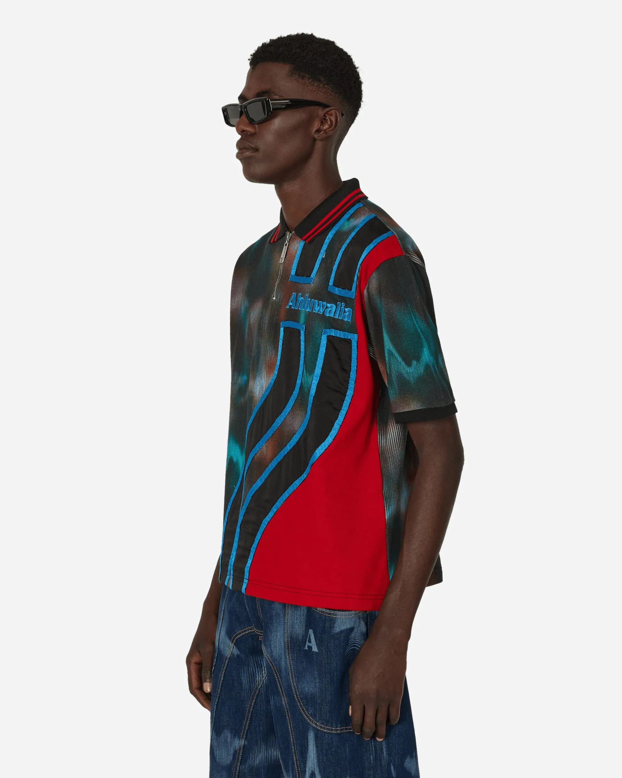 Ahluwalia T-Shirts^Sahara Short Sleeve Polo Multicolor