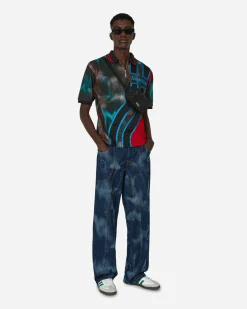 Ahluwalia T-Shirts^Sahara Short Sleeve Polo Multicolor