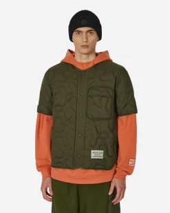 Moncler Genius Shirts^Salehe Bembury Padded Shirt Green