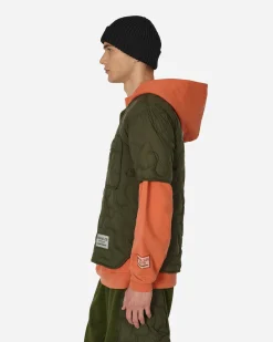 Moncler Genius Shirts^Salehe Bembury Padded Shirt Green