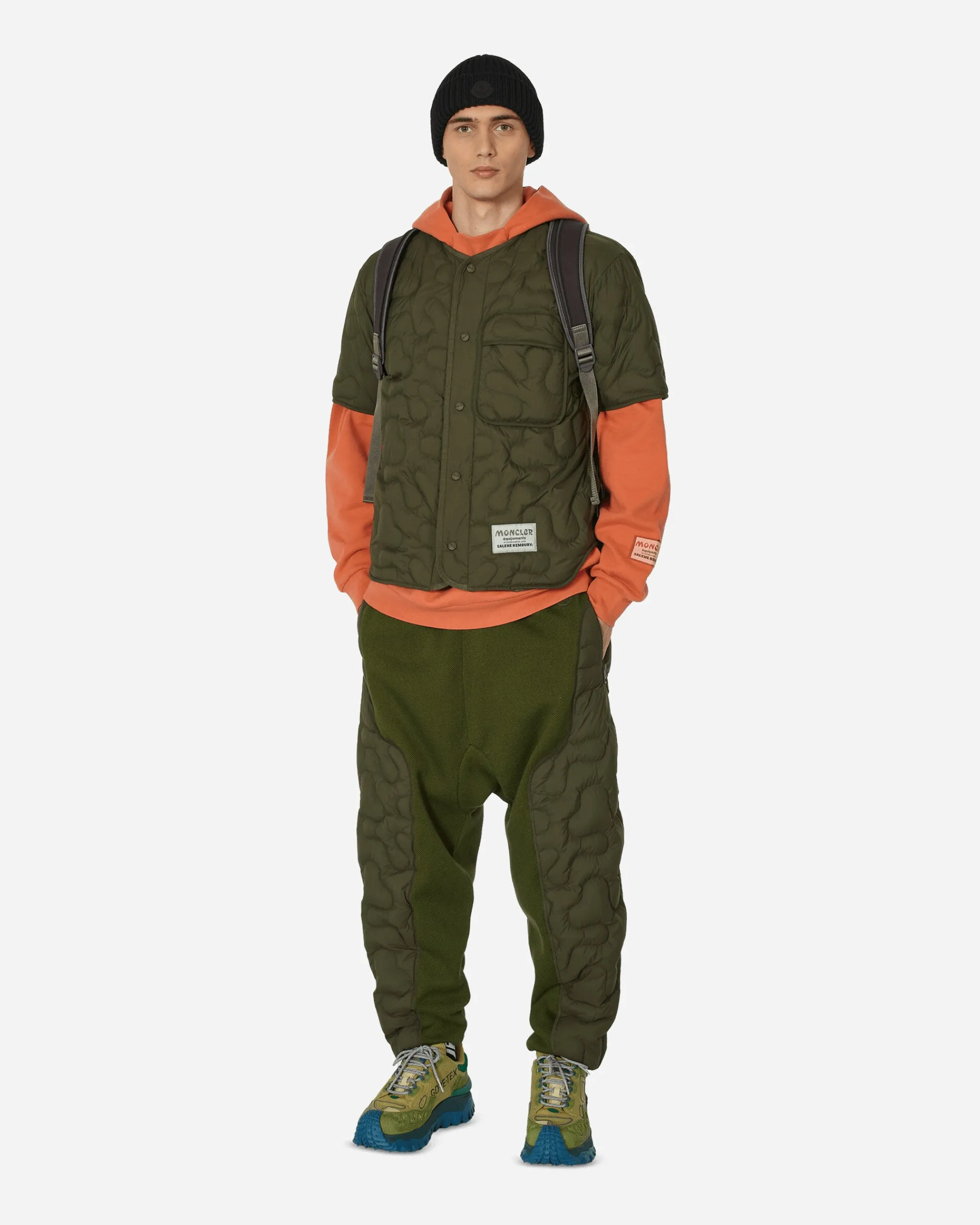 Moncler Genius Shirts^Salehe Bembury Padded Shirt Green