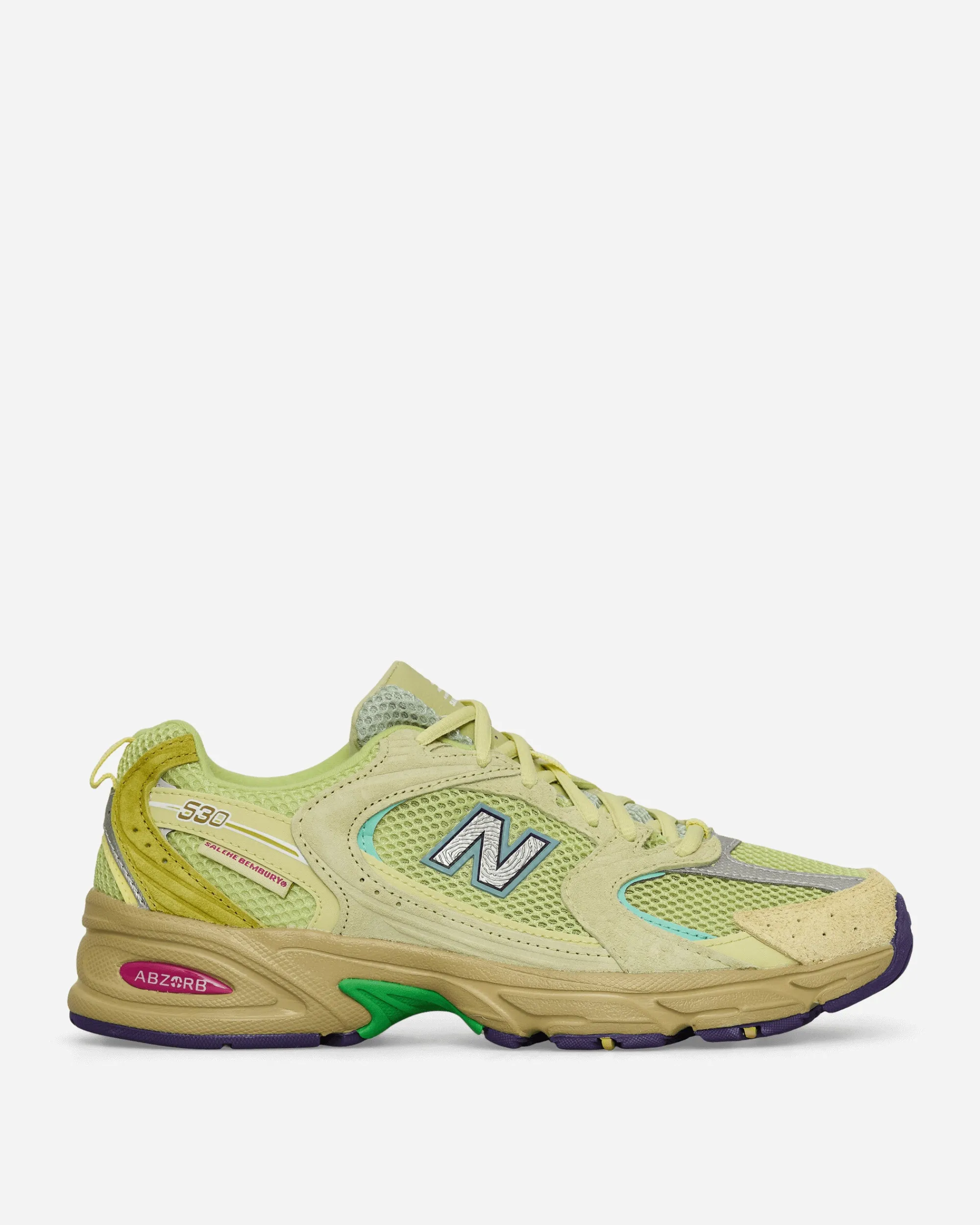 New Balance Sneakers·Low|Sneakers^Salehe Brembury 530 Sneakers Dusty Yellow / Celery Green