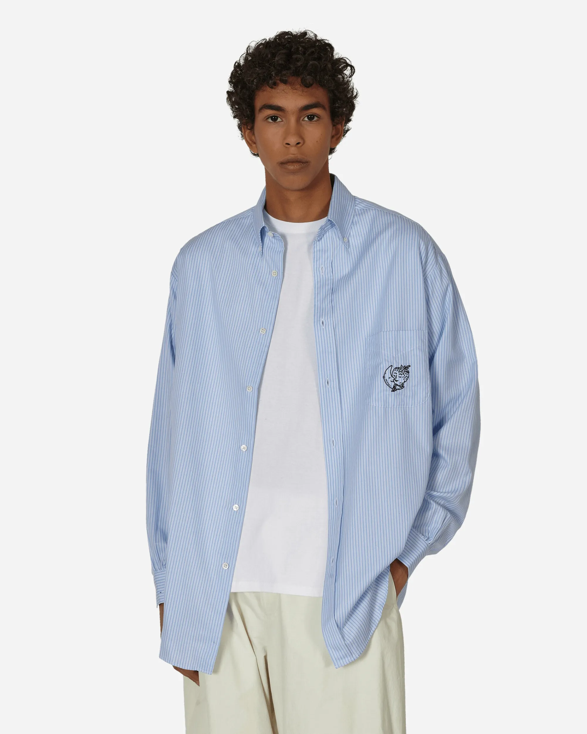 Sky High Farm Shirts^Samira Nasr Striped Shirt Blue