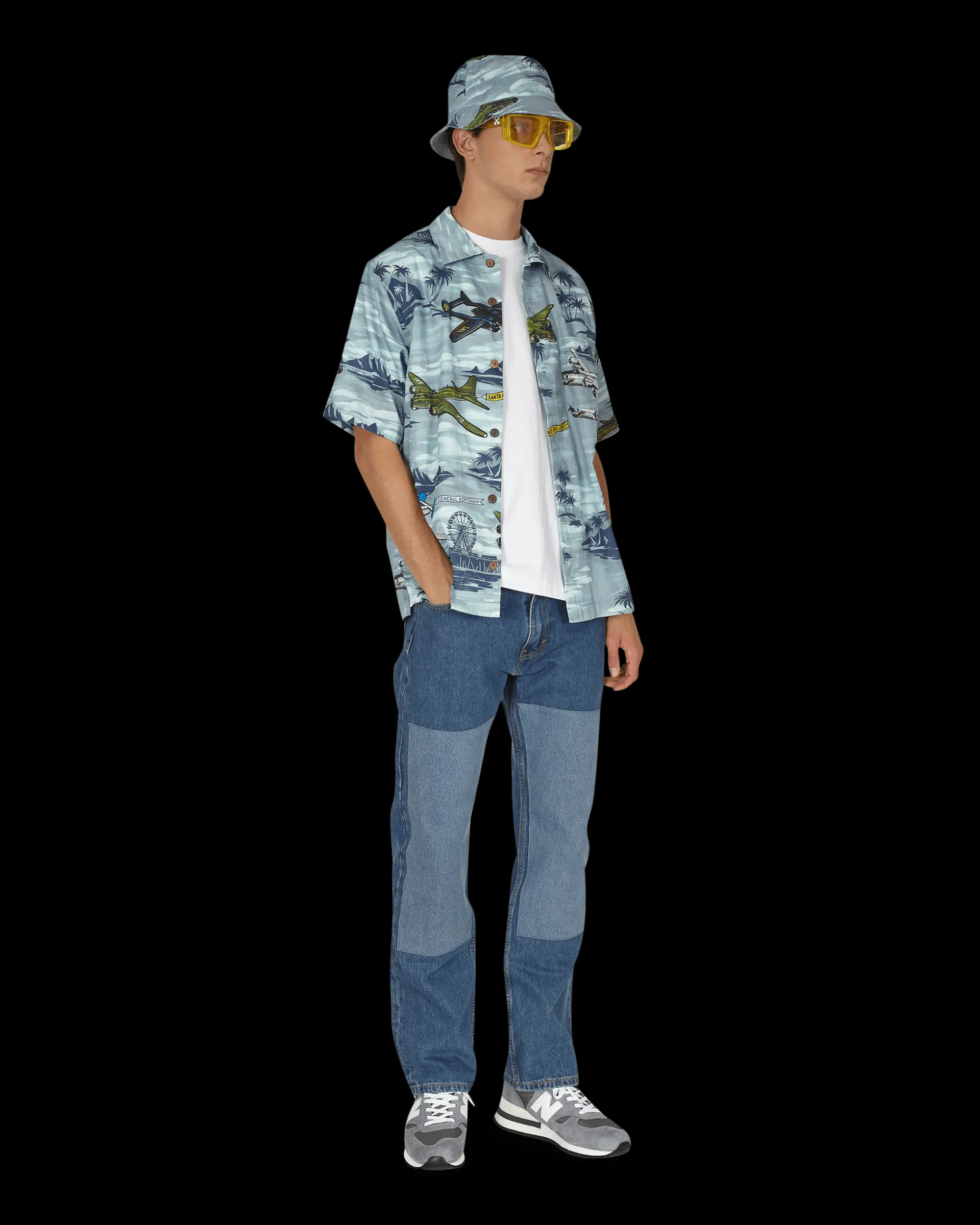 General Admission Shirts^Santa Monica Airlines Bomber Plane Shirt Multicolor