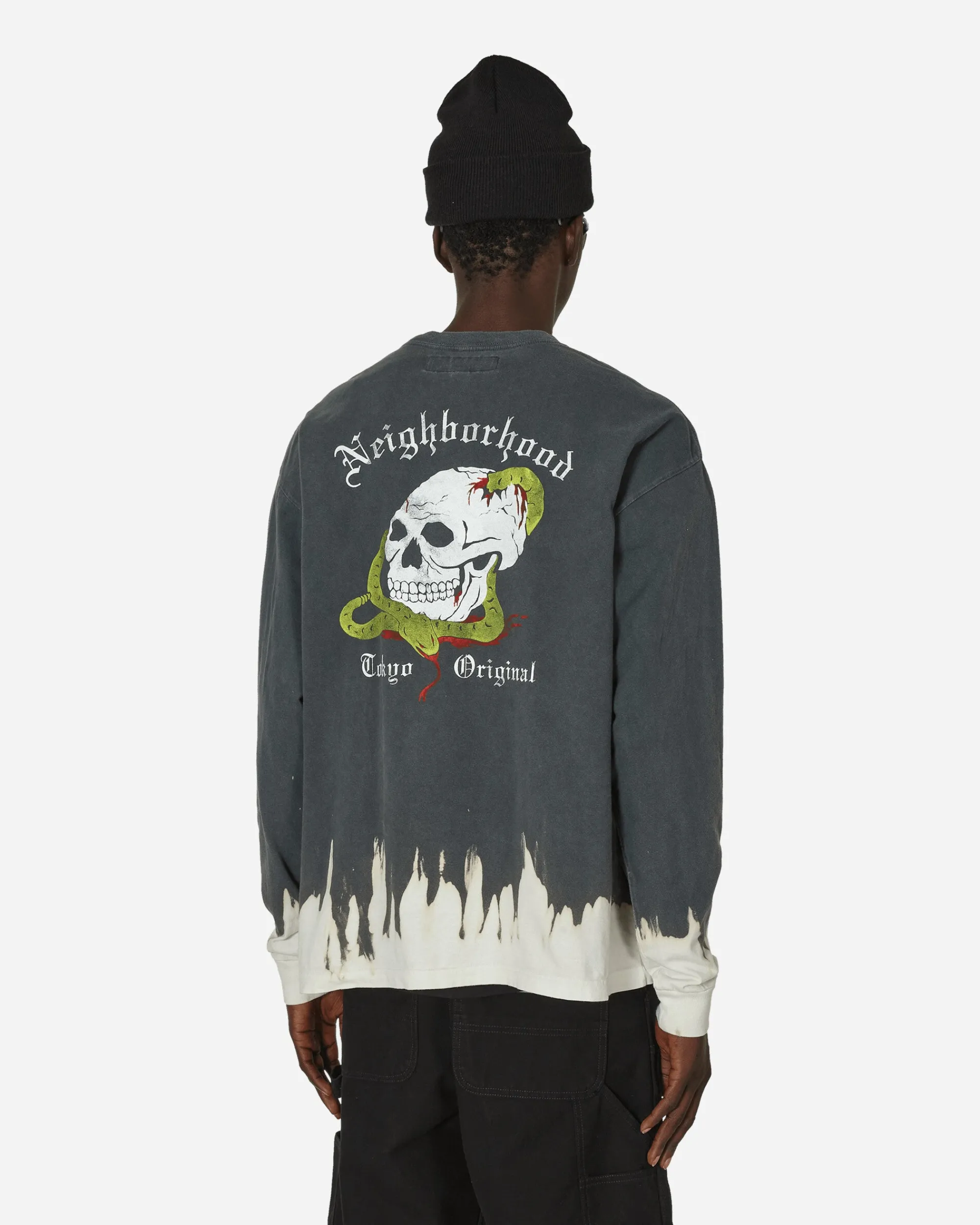 Neighborhood T-Shirts^Savage Longsleeve T-Shirt Black