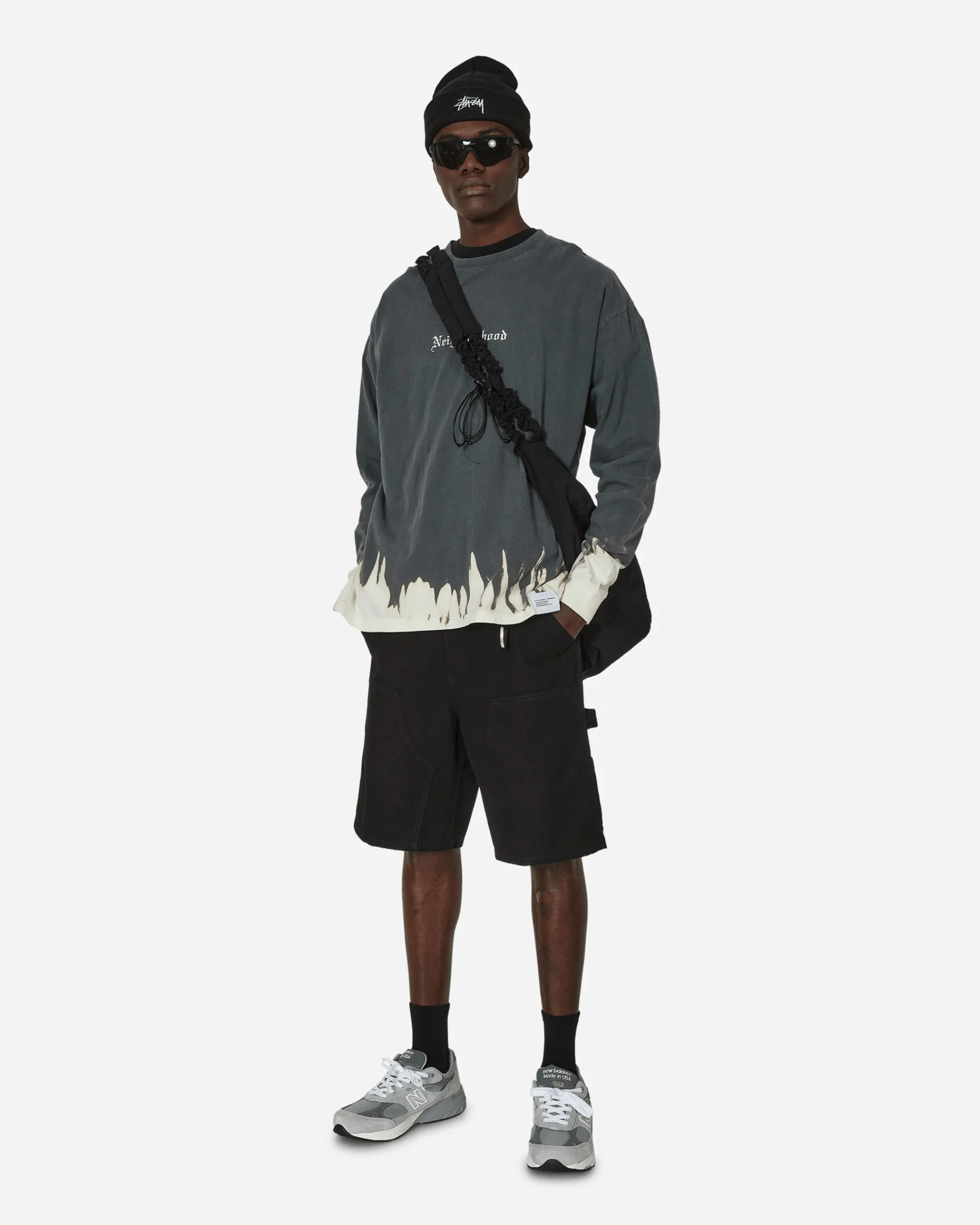 Neighborhood T-Shirts^Savage Longsleeve T-Shirt Black